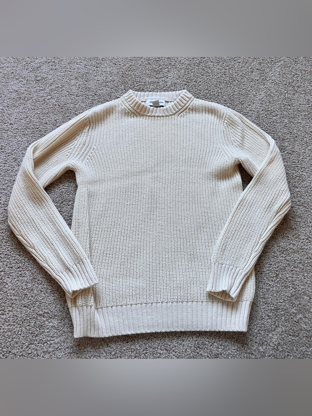 Boy’s Nordstrom Cream Knit Crewneck Sweater